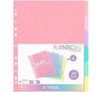 Lot de 6 Intercalaires Viquel Rainbow Pastel A4 Multicolore G