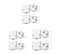Lot de 6 interrupteurs de lumière d'armoire pour activation tactile blanche | Fonction tactile, contrôle automatique de la lumière, design blanc, lot de 6, utilisation facile
