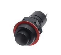 Lot de 6 interrupteurs miniatures ronds à bouton-poussoir DS-213 de 10 mm, à verrouillage momentané/autobloquant, à bouton-poussoir rond DS-211(WHITE,Self lock)