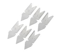 Lot de 6 jauges centrales de filetage en acier gravées précises pour les normes métriques Whitworth 60 ° 55 °
