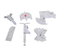 Lot de 6 jauges de soudage en acier - Mesure précise de la soudure - Pour des contrôles de qualité de soudage professionnels