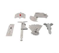 Lot de 6 jauges d'inspection de soudage MG8 MG11 VWAC Outils de mesure adaptés pour pont de chaudière, construction navale, récipient à pression et oléoduc