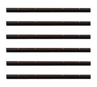 Lot de 6 Joint de Porte, Brosse Boudin Bas de Porte Isolant pour porte à visser 6 pcs Marron 100x4,5 cm