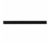 Lot de 6 joints de brosse de porte auto-adhésifs - Noir - 100 cm - En alliage d'aluminium avec brosses en nylon PVC - Intérieur pour porte de chambre, porte d'entrée, montage sans outils, réduit les