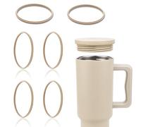 Lot de 6 joints d'étanchéité de rechange compatibles avec Simple Modern Gobelet de 1200 ml, 8,4 cm, anti-fuite, 1200 ml, accessoires de bouteille d'eau sans BPA (gris)