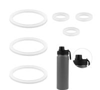Lot de 6 joints d'étanchéité de rechange en acier inoxydable pour bouteille d'eau DRINCO 3,5/48/56/81/100/1800 ml, joints d'étanchéité en silicone et joints de couvercle de bec verseur de bouteille