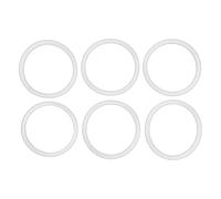 Lot de 6 joints d'étanchéité de rechange pour couvercle de tasse Anneaux en silicone étanches pratiques Le couvercle d'eau Joint de tasse en verre