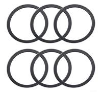 Lot de 6 joints d'étanchéité en silicone de rechange pour bouteilles d'eau, joint torique anti-fuite pour gobelets de 58/60/75/80/1120 ml, gris et blanc (gris)