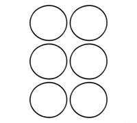 Lot de 6 joints toriques en caoutchouc pour couvercle de chlorinateur Hayward Clx200k Cl200 Cl220 - 14 cm de diamètre - Noir - Pour éviter les fuites de gaz dans les équipements de piscine