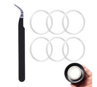 Lot de 6 Joints Toriques en Silicone, Joint de Rechange à Large Ouverture avec Pince à Épiler Joints de Rechange pour Bouteille d'Eau pour Bouteilles HydroFlask 12/16/24/32/40 oz