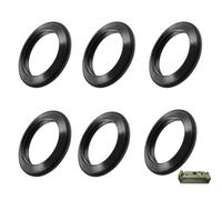 Lot de 6 joints toriques pour réservoir à déchets - Compatible avec les toilettes Thetford 23721 - En caoutchouc - Convient pour C200, C250, C400, C2, C3, C4