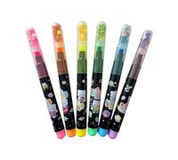 Lot de 6 jolis marqueurs en forme d'étoile avec indicateurs de peinture pour apprenants, travaux manuels et tâches de peinture, surligneurs en polystyrène sûrs pour enfants