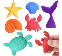 Lot De 6 Jouets En Silicone (Sea World)
