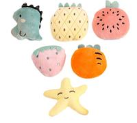 Lot de 6 Jouets pour hérisson pour Cage - Lot de 6 friandises en Peluche pour hérisson - Délices différents fantaisistes et Faits à la Main - Petit Lapin à Mordre - Fournitures interactives