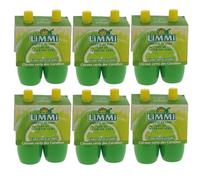 Lot de 6 Jus de Citron Vert Pressé Limmi 2 x 125ml - Jus de lime pour mojito, cocktails et cuisine - Saveur exotique