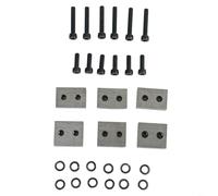 Lot de 6 lames de coupe d'armature électrique de 16 à 25 mm, mâchoire en acier de rechange pour machine de découpe hydraulique, tranchantes, bord CNC, robuste, en acier argenté, installation facile