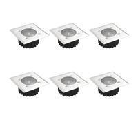 Lot De 6 Lampes Solaires Carrées Extérieures