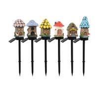 Lot de 6 lampes solaires sur piquet