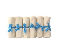 Lot de 6 lavettes pour bébé de qualité supérieure, en bambou - Ultra doux et 100% naturel, lavable en machine, idéal pour un cadeau.