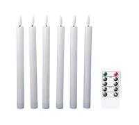 Lot de 6 LED à piles avec télécommande sans flamme pour dîner électrique pour mariage et fête