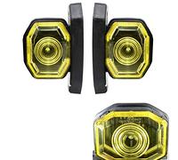 Lot de 6 LED SMD 12 V 24 V 24 V pour feux de position, feux de stationnement, camion, camion, jaune + supports