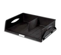 Lot de 6 - LEITZ Corbeille Sorty format paysage A3 - Noir- L 49 x H 12,5 x P 38,5 cm