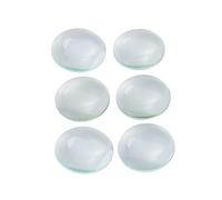 Lot de 6 lentilles optiques en verre de qualité supérieure,3 cm,5 cm,5 cm de diamètre,50 mm,100 mm,300 mm de distance focale,Double convexe,Lentilles en verre optique professionnelles