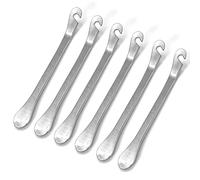 Lot de 6 leviers démonte-pneus, levier de pneu en métal, levier en caoutchouc, acier, leviers pour pneus pour vélo