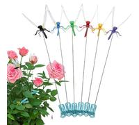 Lot de 6 libellules artificielles - Réutilisables - Décoration de jardin réaliste - Contrôle des mouches dans le jardin avec libellules artificielles - Protection contre les insectes et les oiseaux