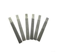 Lot de 6 limes à écrou de guitare, frettes, couronnage, luthier - Kit d'outils de réparation pour guitare, basse, ukulélé - En acier inoxydable avec poignée ergonomique (électrique 10-46)