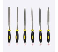 Lot de 6 limes aiguilles de qualité professionnelle en acier au carbone pour le meulage du bois (4 × 160 mm)