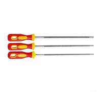 Lot de 6 limes rondes en acier à haute teneur en carbone pour aiguiser efficacement la chaîne (5,5 mm)