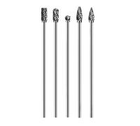 Lot de 6 limes rotatives professionnelles en alliage, tête cylindrique, haute durabilité, accessoires de meulage en alliage, outil cylindrique, fraise à vitesse rapide, accessoires de meulage haute