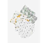 VERTBAUDET Lot de 6 lingettes lavables imprimé tigres TU