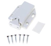 Lot de 6 loquets à pousser pour ouvrir les loquets de verrouillage pour armoire, tiroir, armoire avec vis