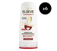 Lot de 6 - L'Oréal Paris Elseve Total Repair 5 Démêlant Cheveux Abîmés 300ml