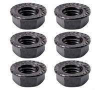 Lot de 6 M8 Noires pour Axe Carré Vélo Lot de 6 M8 Noires pour