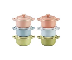Lot de 6 macarons Cocotte, couleurs mélangées
