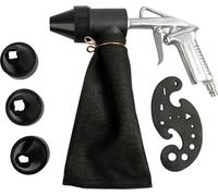 lot de 6 machines de sablage pneumatiques Machine de sablage portative avec sac de sablage de 450ml Outil de sablage pour l'élimination de la rouille/le sablage/le polissage/la rénovation