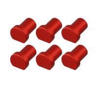 Lot de 6 mâchoires de serrage en alliage d'aluminium pour établi pour pince plate conçues pour maintenir les pièces en bois en toute sécurité (20 mm, rouge)