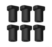 Lot de 6 mâchoires de serrage pour établi en alliage d'aluminium pour travail du bois (20 mm, rouge)