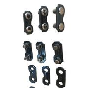Lot de 6 maillons de chaîne de tronçonneuse 3/8", pas de 0,063 mm, pièces de rechange pour toutes les marques en métal noir