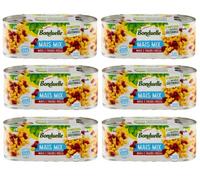 Lot de 6 maïs Bonduelle - Mélange de maïs - Fagioli Rossi - Maïs doux et croustillant - Avec haricots rouges (3 x 170 g)