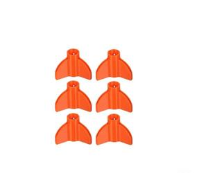 Lot de 6 manchons de protection en plumes de flèche conçus pour les amateurs à la recherche d'une protection fiable de palette lors d'une utilisation régulière (orange)