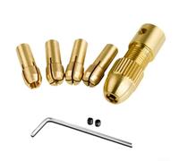 Lot de 6 mandrins en laiton auto-serrant 0,5 à 3 mm pour mini perceuse électrique, porte-embouts PCB pour le travail du bois