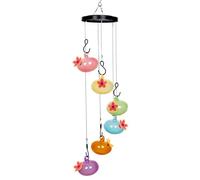 Lot de 6 mangeoires à oiseaux colibris - Carillons suspendus - Fenêtres d'oiseaux sauvages d'extérieur - Pour Robins moineaux Jays, observation des oiseaux pour parcs, jardins