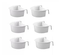 Lot de 6 mangeoires à suspendre pour petits perruches, inséparables, perruches, mangeoires à eau, accessoires pour oiseaux, mangeoire à oiseaux, bir