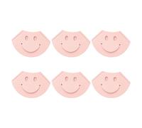 Lot de 6 marque-pages d'angle en cuir PU avec visage souriant pour les amateurs de livres, les étudiants, les adultes, marqueurs de progrès de lecture légers
