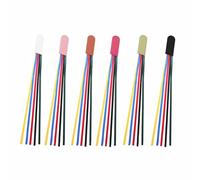 Lot de 6 marque-pages en cuir synthétique avec rubans colorés pour bible, poèmes, roman