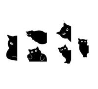 Lot de 6 marque-pages mignons en forme de chat kawaii pour femmes, enseignants, étudiants, amateurs de livres, fournitures de lecture, école, bureau, maison
